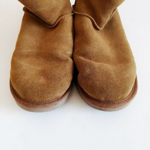 Ugg 8 Suede Koolaburra Tan Carmel 8 Boots Sherpa Chesnut - Picture 10 of 11